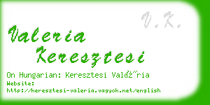 valeria keresztesi business card